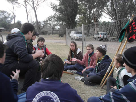 Construcci&oacute;n del mirador norte de la Estancia La Malvina