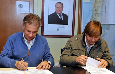 construcci&oacute;n del Arco de Entrada a la Reserva Provincial Parque Luro