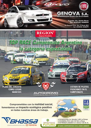 Suplemento Color del “Top Race”