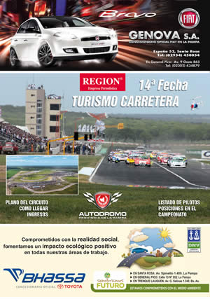 El TC corre su 14ta fecha en el Aut&oacute;dromo Provincia de La Pampa