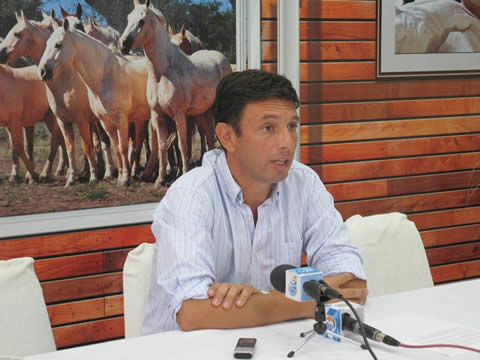 Secretario de Turismo de La Pampa, Santiago Ams&eacute;